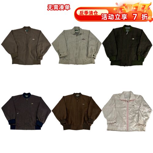 vintage古着美式复古中古港风棒球服工装阿美咔叽男女外套E10