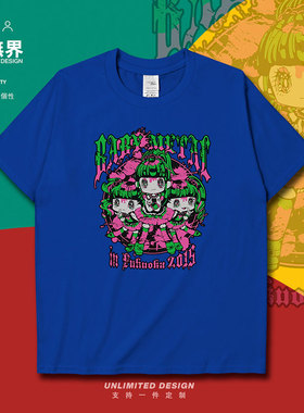 日本组合babymetal暗黑Q版短袖T恤男女明星周边重金属0009设 无界