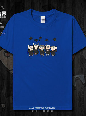 毕业季纯棉短袖T恤男女学生高考中考卡通考试纪念服夏0002设 无界