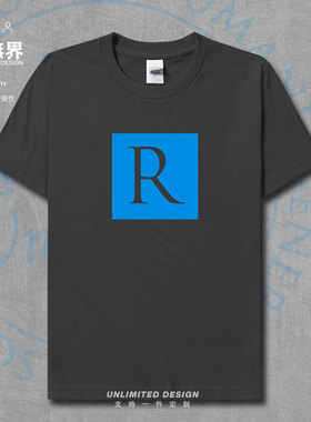 美国名校学生纪念衫洛克菲勒大学纯棉短袖T恤男女休闲衣服设 无界