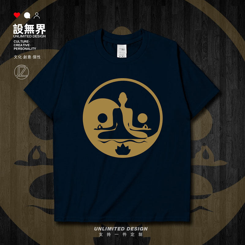 佛像个性印花纯棉佛文化短袖T恤