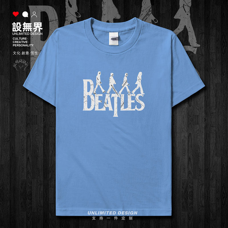 甲壳虫披头士摇滚乐队周短袖T恤