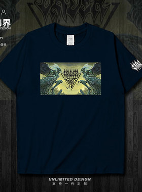 欧洲乐队波兰死亡金属Vader周边纪念衫短袖T恤男女潮0005设 无界
