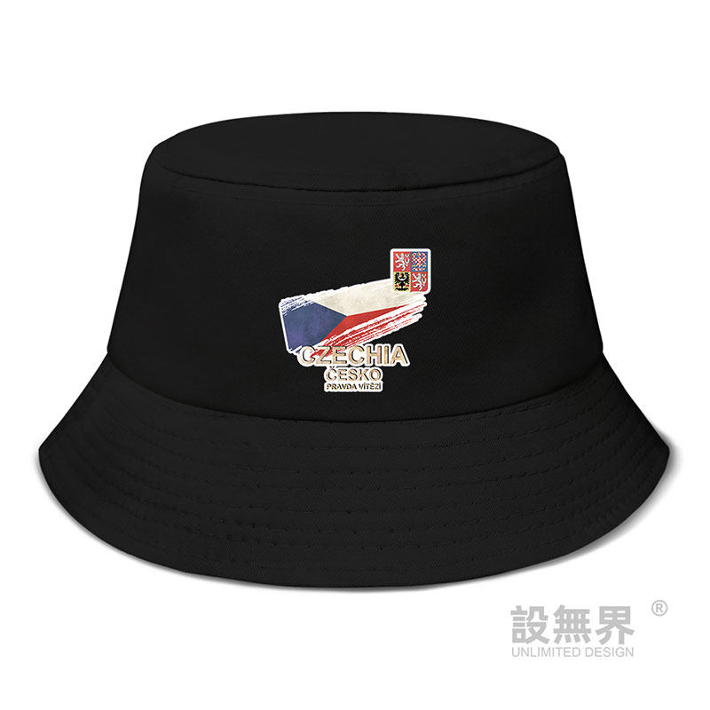 遮阳帽国旗标志运动夏季渔夫帽