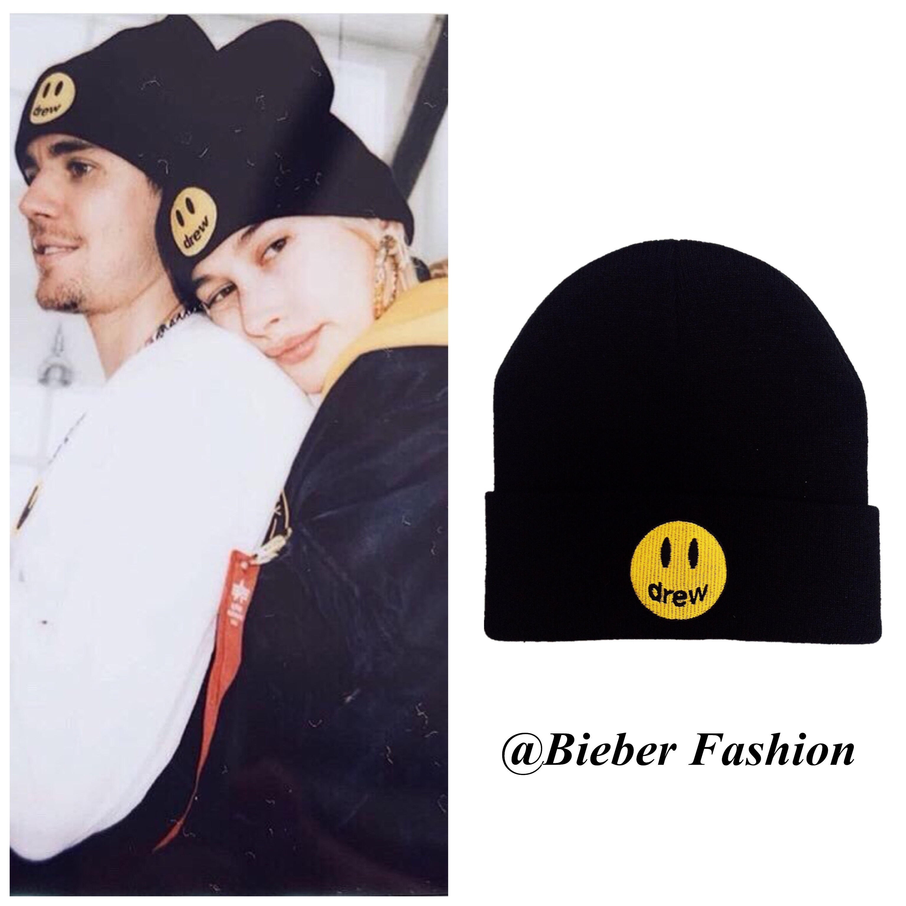 Justin Bieber贾斯汀比伯drew笑脸字母刺绣男女款秋冬针织帽|msdalam kategori Aksesori/Belt kulit/Hat/Muffler, Hat - dari Buy2taobao.com untuk memberikan perkhidmatan ejen Taobao profesional membeli