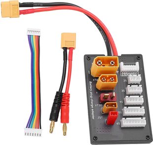 航模充电器XT90 XT30 JST T插头 XT60 并充板 电池充电转接板