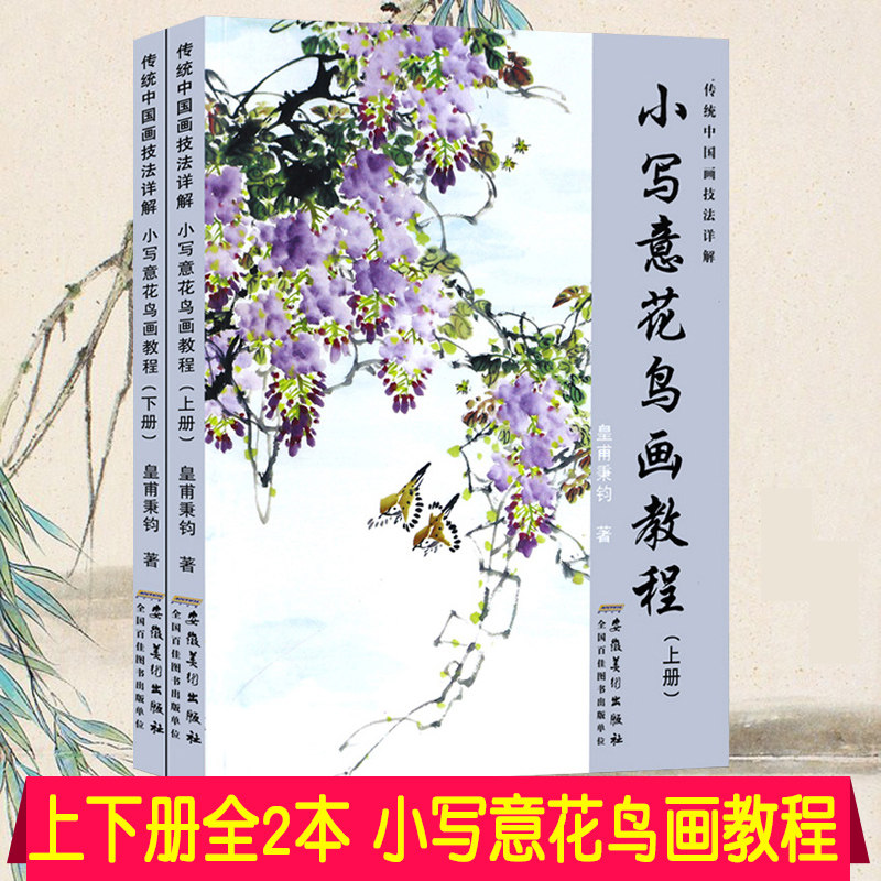2本小写意花鸟画教程临摹范本国画花鸟画册画集工笔花鸟画素材高清图