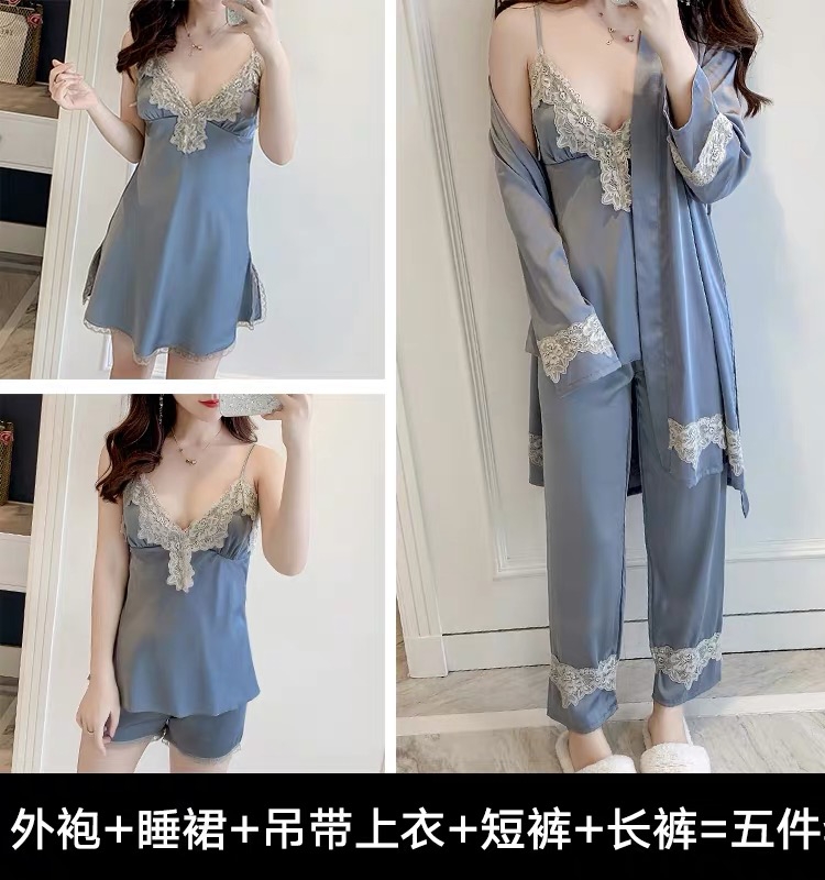 性感夏睡衣甜美风吊带胸垫可外穿