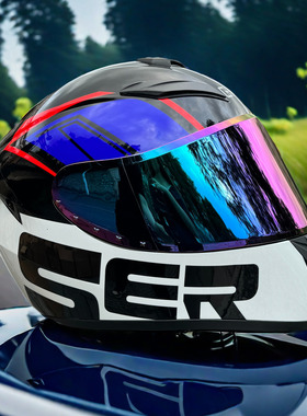 3C认证骑克全盔摩托车情侣电车头盔蓝牙四季通用沙滩车机车全盔