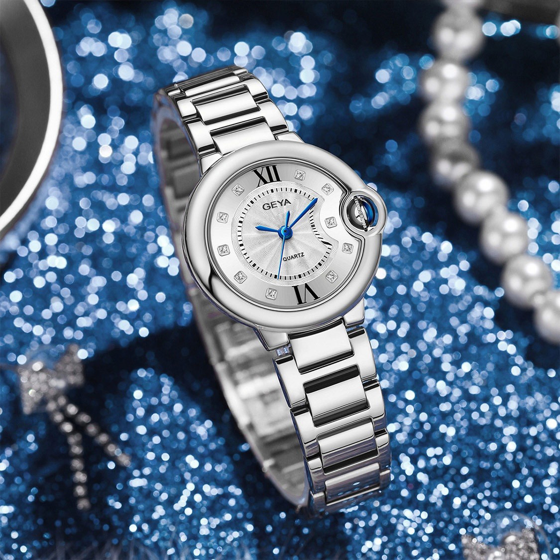 格雅璀璨人生系列石英女表