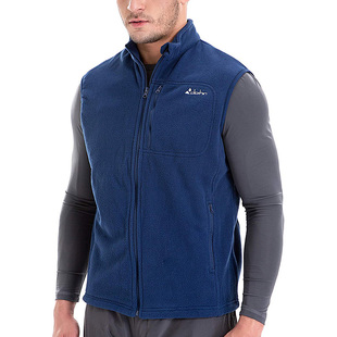 外贸肥大款男女抓绒背心保暖加绒无袖夹克冬季防风耐寒运动马甲