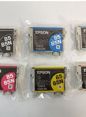 爱普生原装打印机墨盒R1390 R33085N T0851N黑色T0856N六色包邮