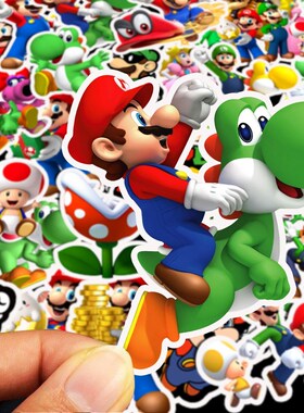 50PCS Pack Super Mario Anime Game Cartoon Stickers DIY Skat
