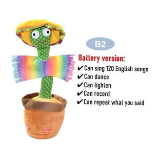 Talking Toy Electronic Dancing Toys Repeat Plush Can Cactus