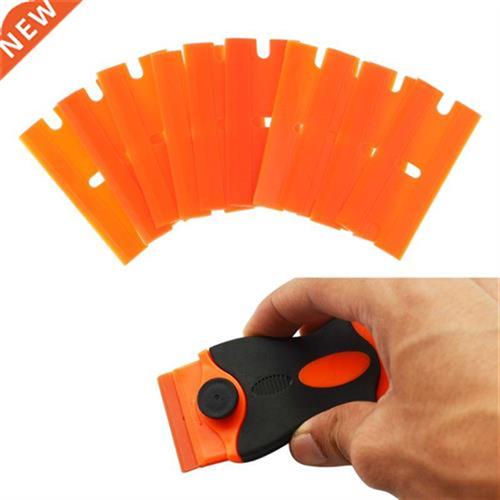 10Pcs/Set Double-Edged Plastic Blades Replacement Scraper Wi