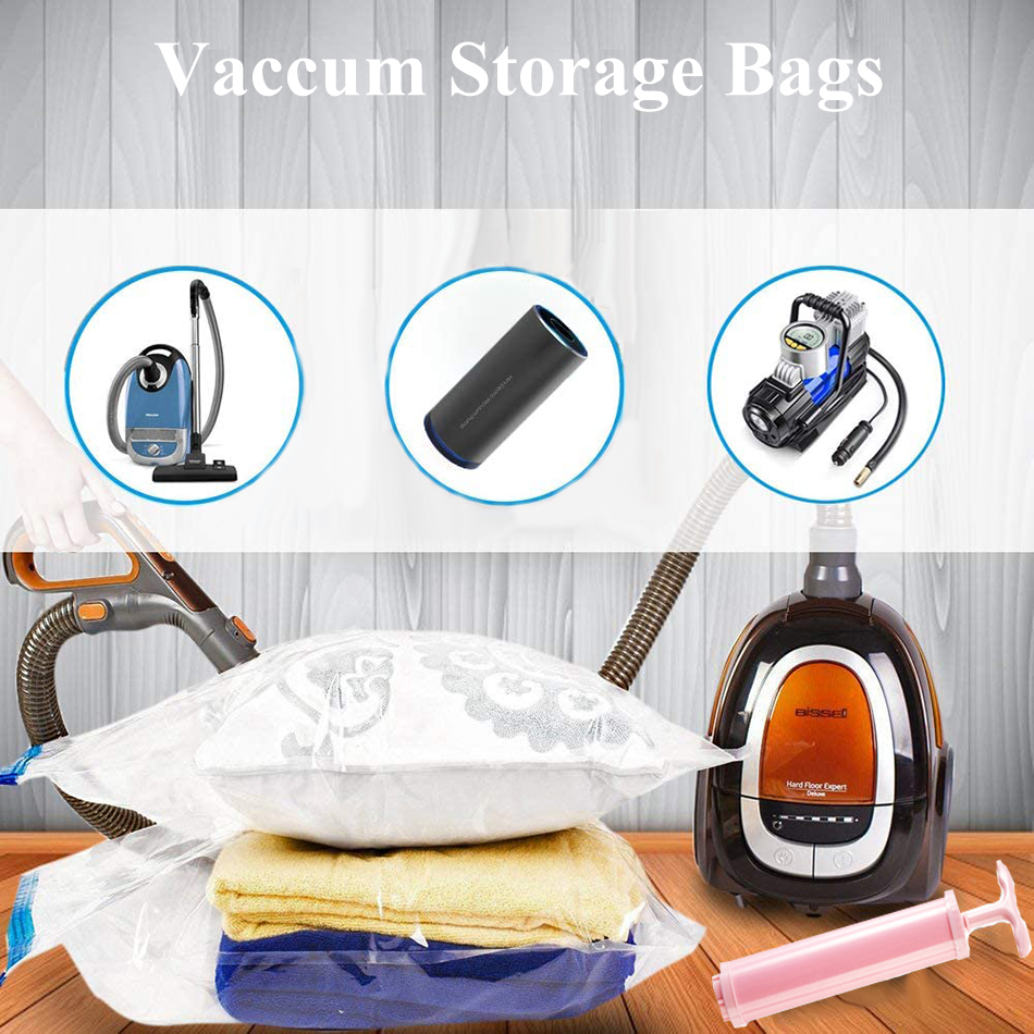 Durable Vacuum Storage Bags For Clothes Pillows Bedding Blan