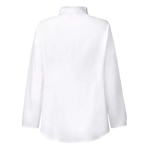 women's Long Sleeve Satin Blouse shirts 女士缎面长袖衬衫