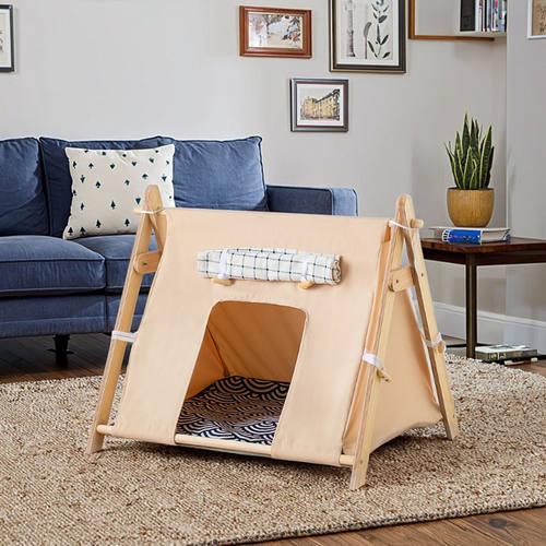 Dog bed triangular pet camping tent