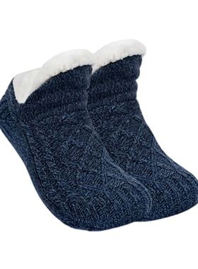 Thermal Mens Fluffy Slipper Socks Winter Warm Women Short Co