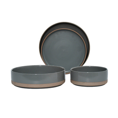 Korean 16-Pc Ceramic Dinner Set - Bowls & Plates, Dishwasher