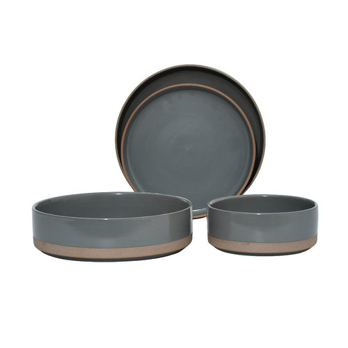 Korean 16-Pc Ceramic Dinner Set - Bowls & Plates, Dishwasher