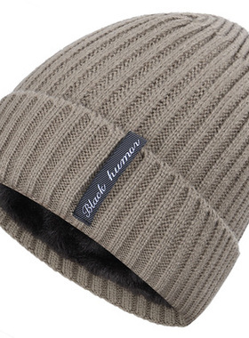 Men Warm Beanie Hat Winter Knitting Wool Hats for Uni Cap