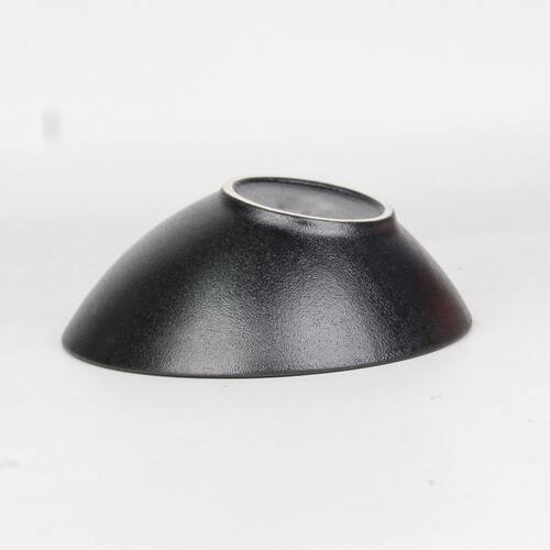 Black Matte Slanted Ceramic Bowl, Hot Pot Green Vegetable Pl