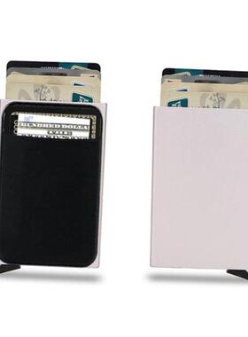 Rfid Smart Wallet Card Holder Metal Thin Slim Men Women Wall