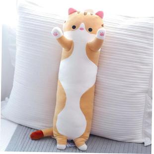 Stuffed plush cat toys long sleeping big pillows bed dolls