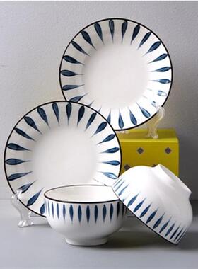18-piece set of bowls and plates set of ceramic bowls 碗盘