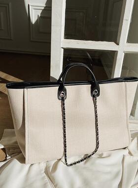 Women Tote Bag Fashion  Large Capacity Handbag Casual Chains