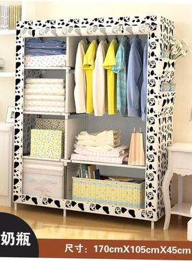 Simple wardrobe clothes closet storage cabinet 简易柜无纺布