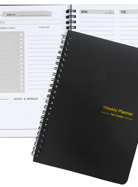 Agenda 52 Weekly Planner coil Notebook A5 Self-filling diary
