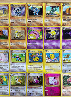 60pcs Pokemon 1996 Years Flash Card Box Case Charizard Pikac