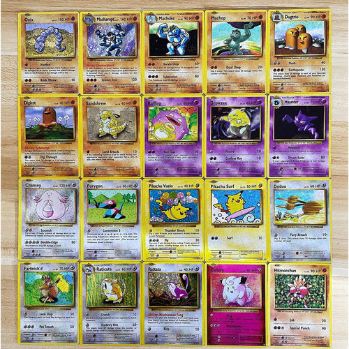 60pcsPokemon1YearFlh