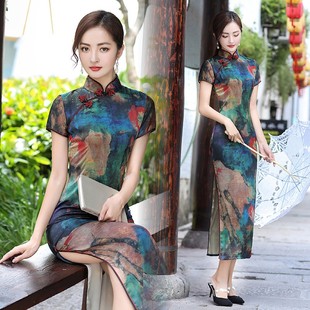 Traditional Party Dress Cheongsam Women girl Chinese Evening
