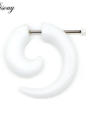 2pcs Hot Acrylic Cheater Fake Spiral Ear Taper Stcher Expand