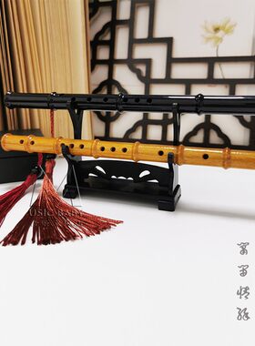 竹笛榉木迷你手工娃娃乐器