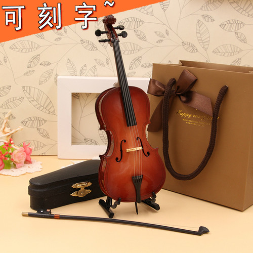 手工模型桌面礼品木装饰乐器