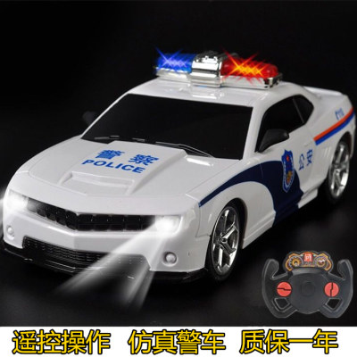 儿童遥控汽车充电动警车玩具