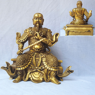 全铜空心雷祖铜像九天应元雷声普化天尊神像纯铜雷公摆件大帝定做