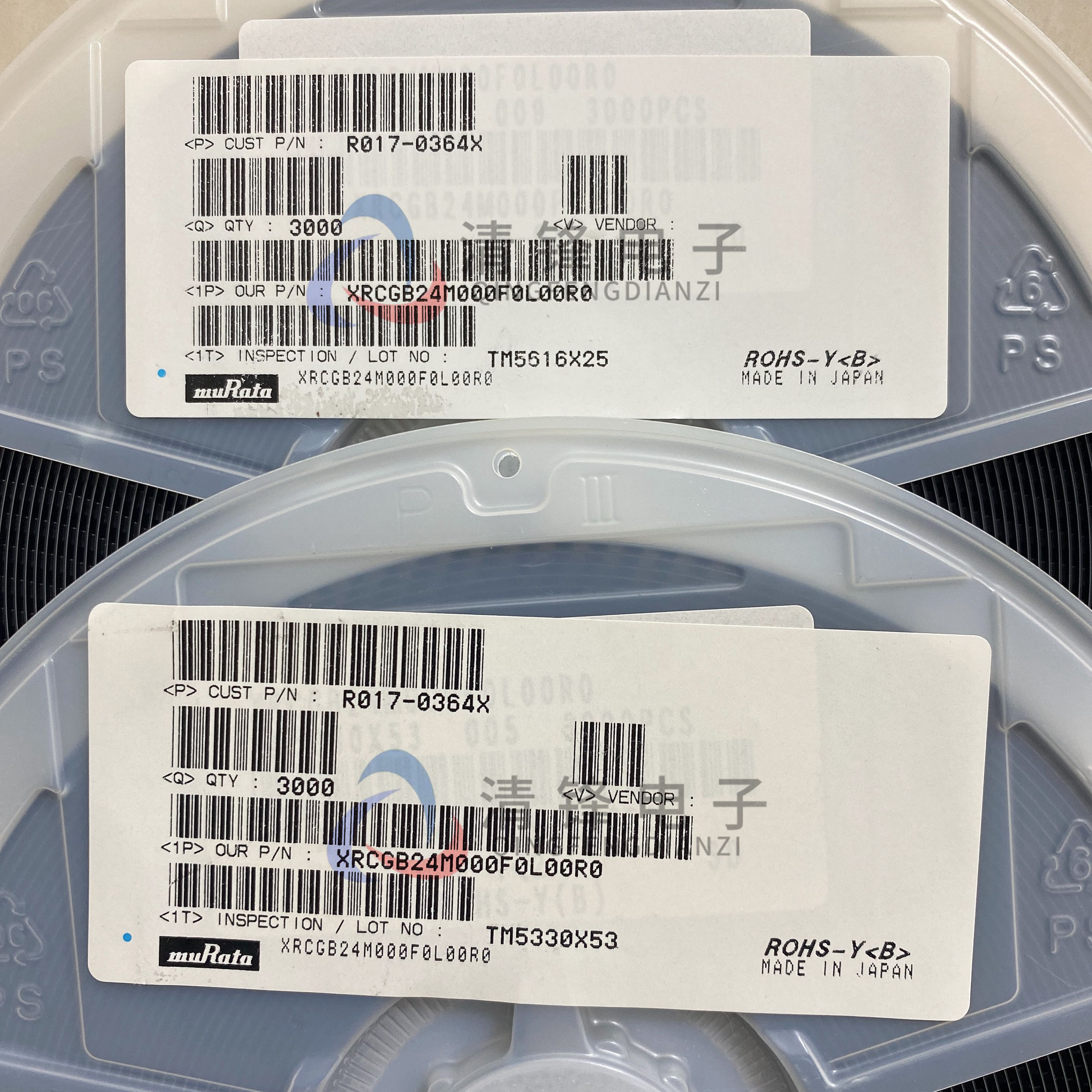 全新原装 XRCGB24M000F0L00R0 晶振 24MHZ ±100ppm 6pF 4-SMD