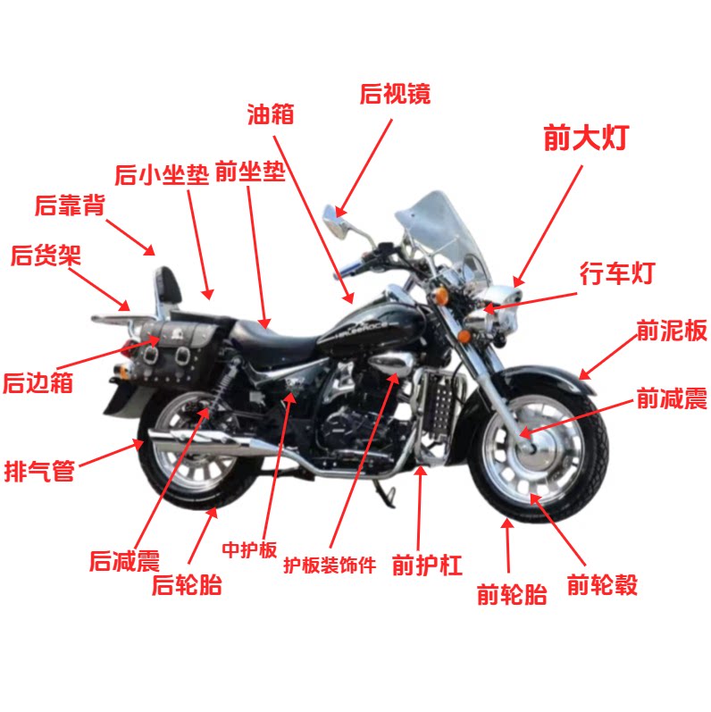 迅龙风暴太子摩托车全车外壳XL摩托车外壳