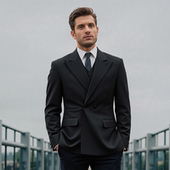 三件套 商务职业双排扣西装 撤标撤柜新郎结婚西服套装 男礼服修身