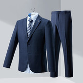 西服套装 男士 男商务修身 正装 套装 伴郎礼服西装 西服两件套