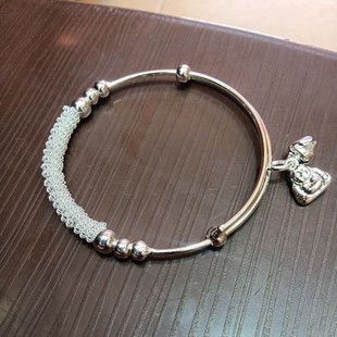 凤凰古城镀银银色手链带铃铛手链情侣姐妹送闺蜜女友礼物女