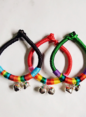 民族风原创编织铃铛手圈