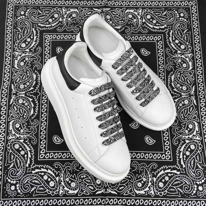 腰果花麦昆鞋带加宽扁平