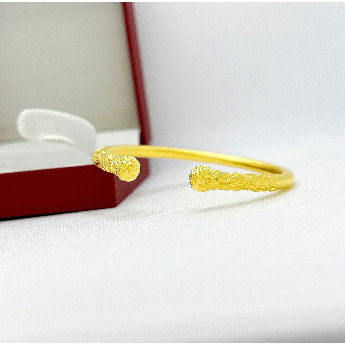 金包银枫叶情黑神话紧箍咒祥云金箍棒开口手镯实心复古情侣礼物