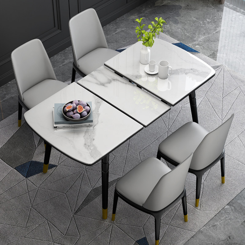 table Telescoping Small apartment household fold Northern Europe style modern Simplicity Light extravagance Marble combinationin the Residential furniture , Tables , Dining table  category - from Buy2taobao.com to provide professional Taobao agent buy service